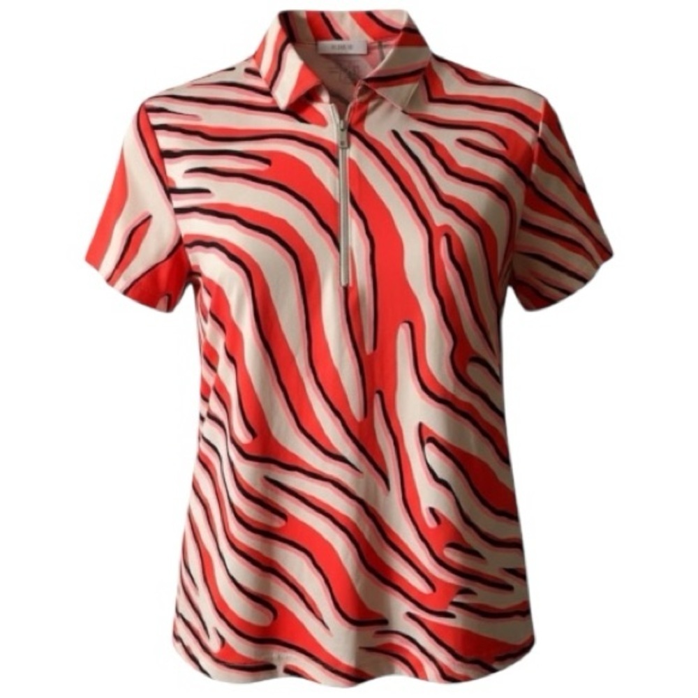TAIL shirt, golf, Outdoor,Sz M, Short sleeve, Geometric, Stretchy, Vibrant, NWOT